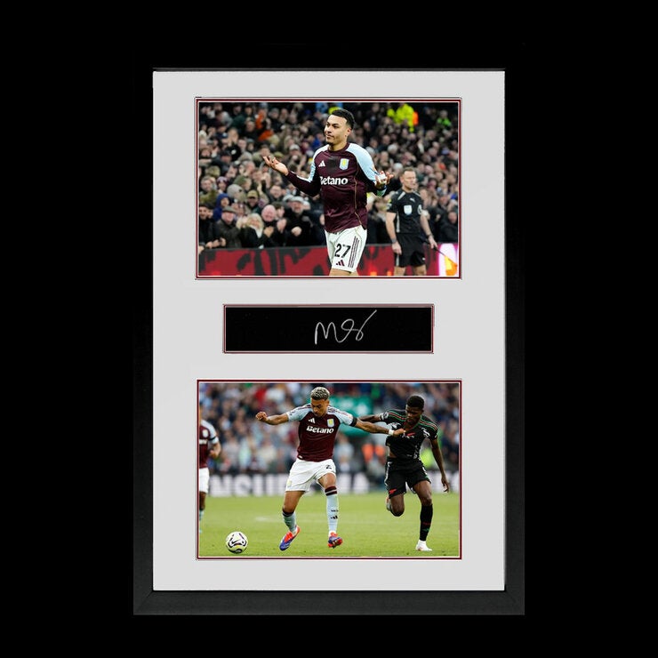 Morgan Rogers Signed Aston Villa Plaque Iconic Frame in 2 Options