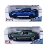 Maisto 1:18 Scale Highly Detailed Die Cast Vehicles: 2020 Mustang Shelby GT500 & 1967 Ford Mustang GTA Fastback - 2 Pack (3+ Years)