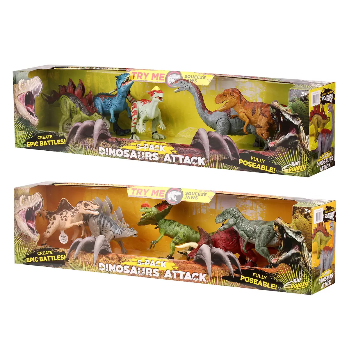 Buy Dinosaurs Attack 5 Pack Asst Combined Box Image at Costco.co.uk