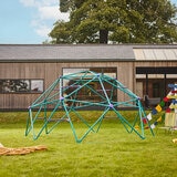Lifestyle image of the climbing dome in a garden Lifestyle image of the climbing dome in a garden