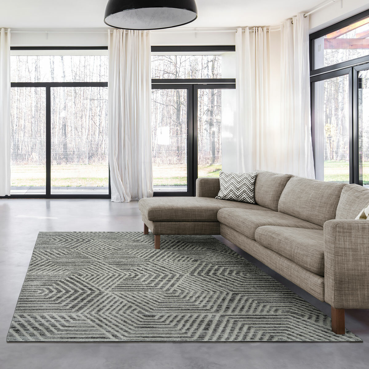 Solaris Area Rug in 3 Designs, 160 x 214 cm