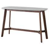 Gallery Barcelona White Marble Top Console Table