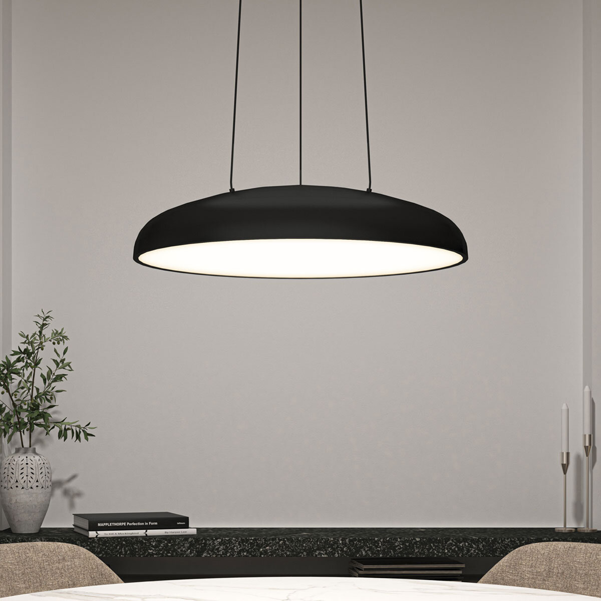 Artika Flint Pendant LED Light in Black
