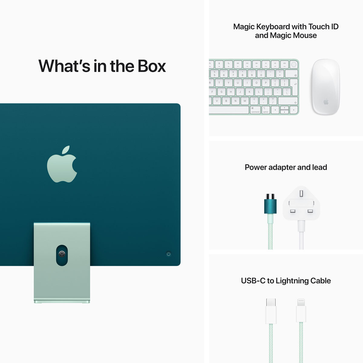 Buy Apple iMac 2021, M1, 8GB RAM, 256GB SSD, 24 Inch in Green, MGPH3B/A at costco.co.uk