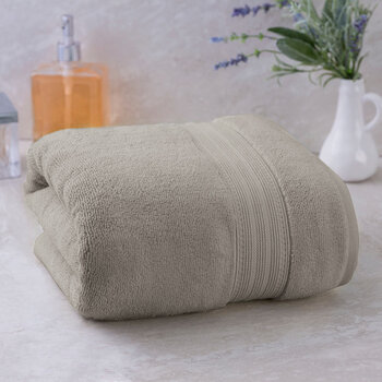 Charisma 100% Hygro Cotton Bath Sheet, Taupe