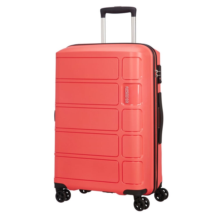 American Tourister Summer Splash 3 Piece Hardside Luggage Set in Coral Pink American Tourister Summer Splash 3 Piece Hardside Luggage Set in Coral Pink