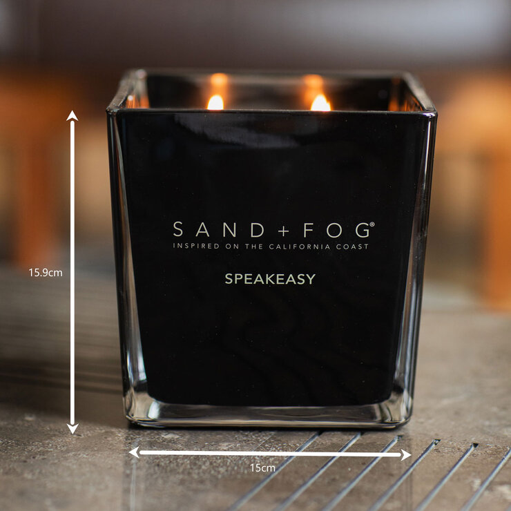 Sand & Fog Square 4 Wick Candle in Speakeasy Sand & Fog Square 4 Wick Candle in Speakeasy