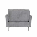 MOONAP Monroe Dark Grey Fabric Loveseat