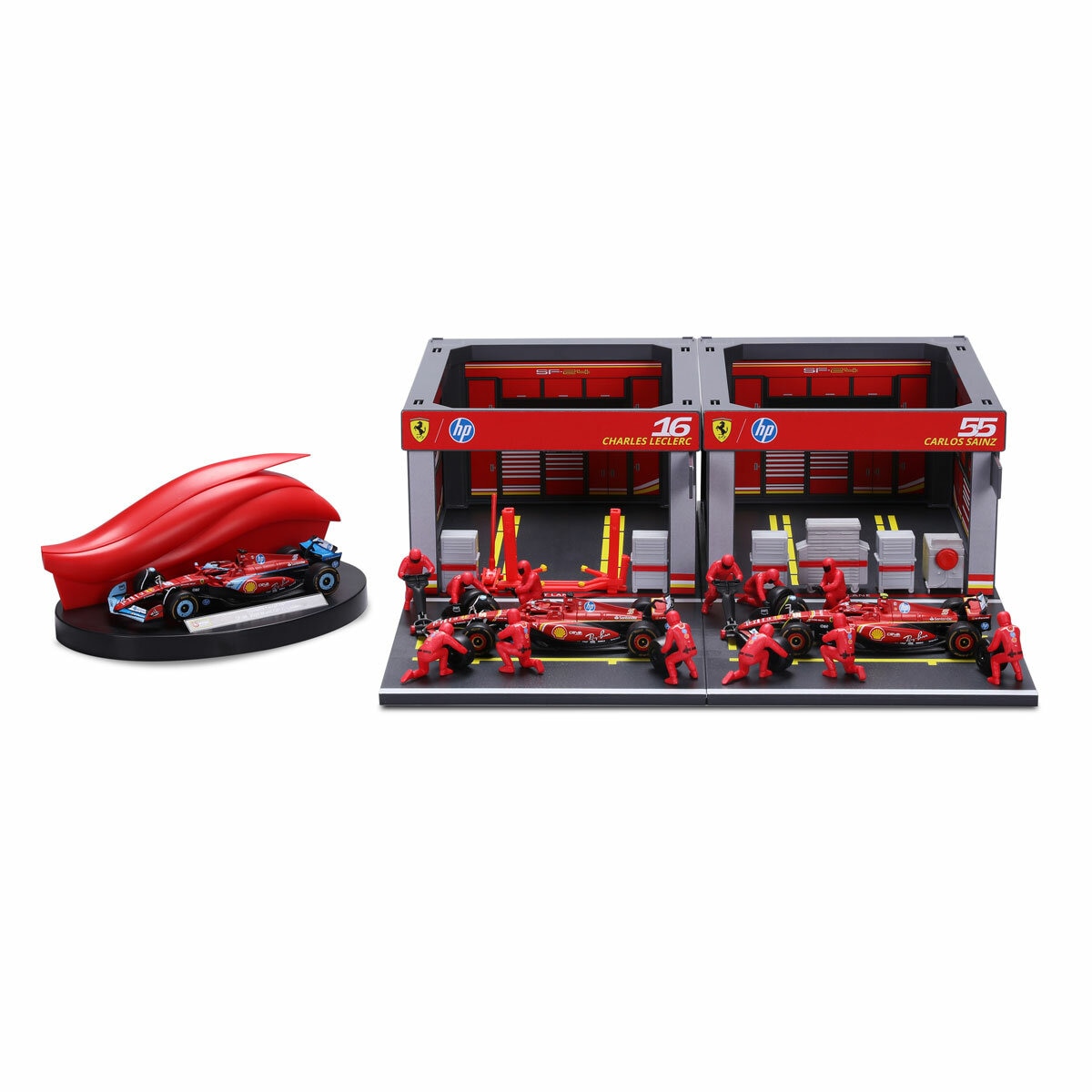 1:43 Formula 1 Deluxe Paddock Set - Ferrari (6+ Years)