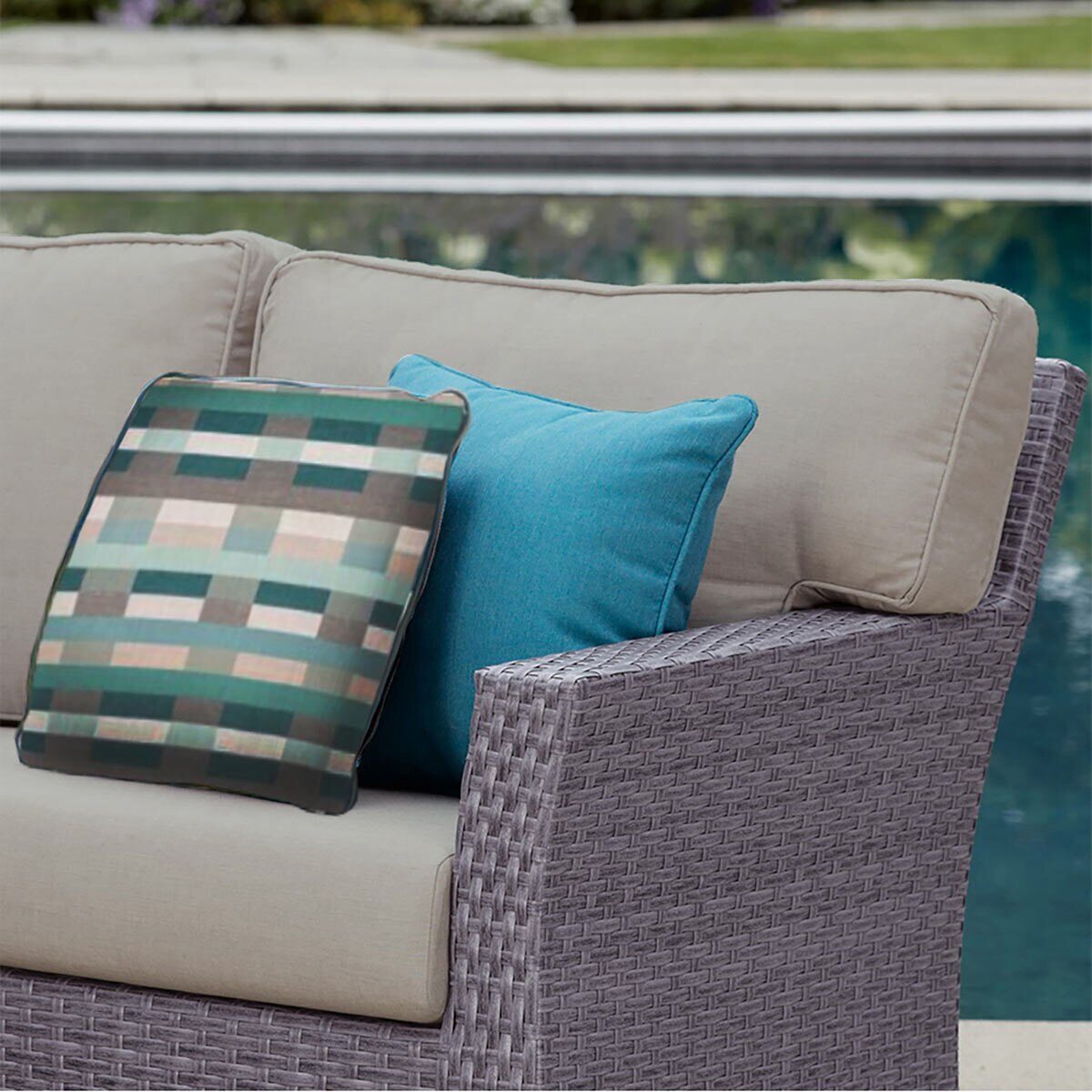 Pacific Casual Westchester 7 Piece Woven Sectional Patio Set Costco UK