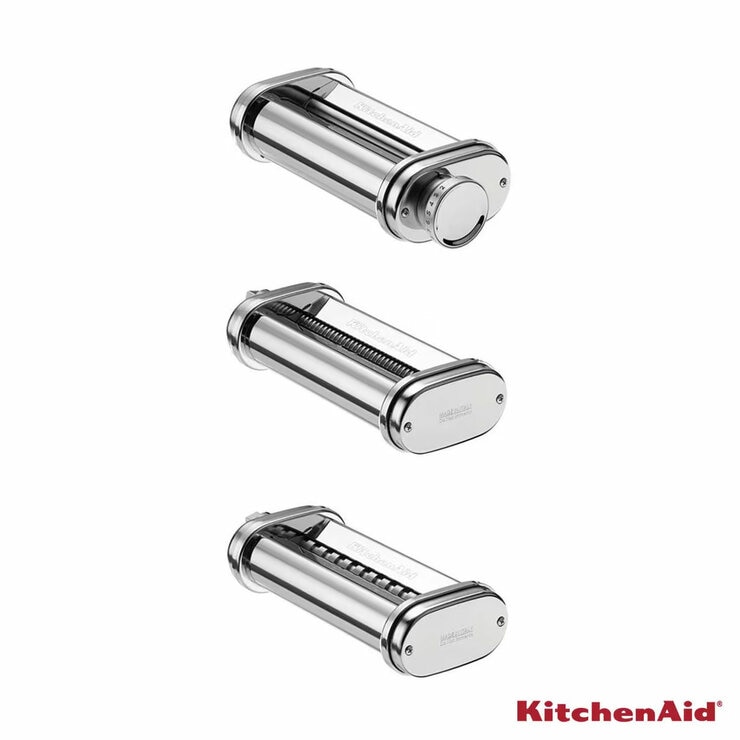 Image of 3 piece pasta roller and cutter set Image of 3 piece pasta roller and cutter set