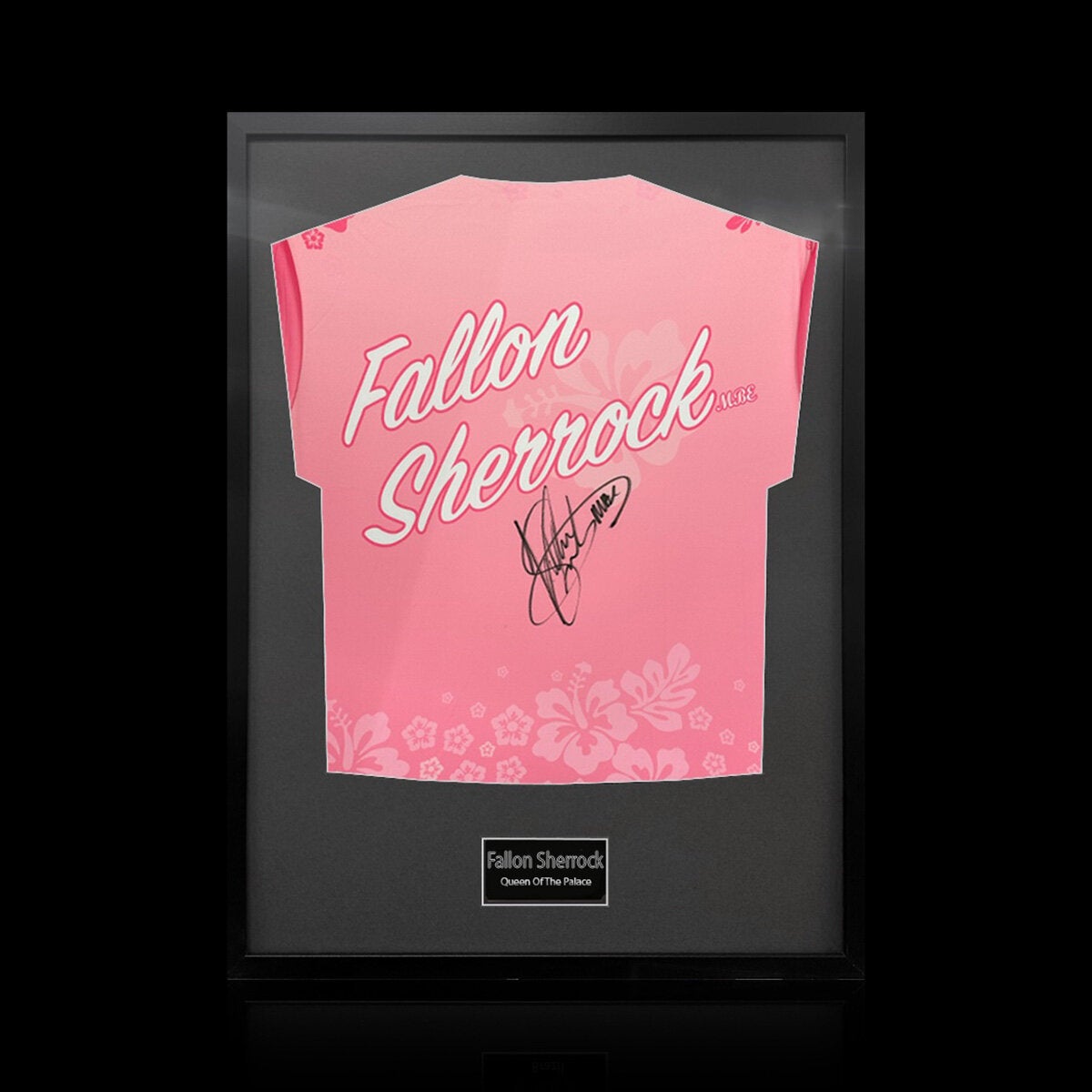 Fallon Sherrock Signed Framed Darts Shirt in Black
