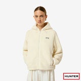 Hunter Women's Highland Hooded Fleece in Ivory Hunter Women's Highland Hooded Fleece in Ivory