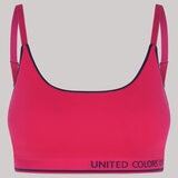 United Colors of Benetton Seamless Bra 2 Pack in Navy & Pink