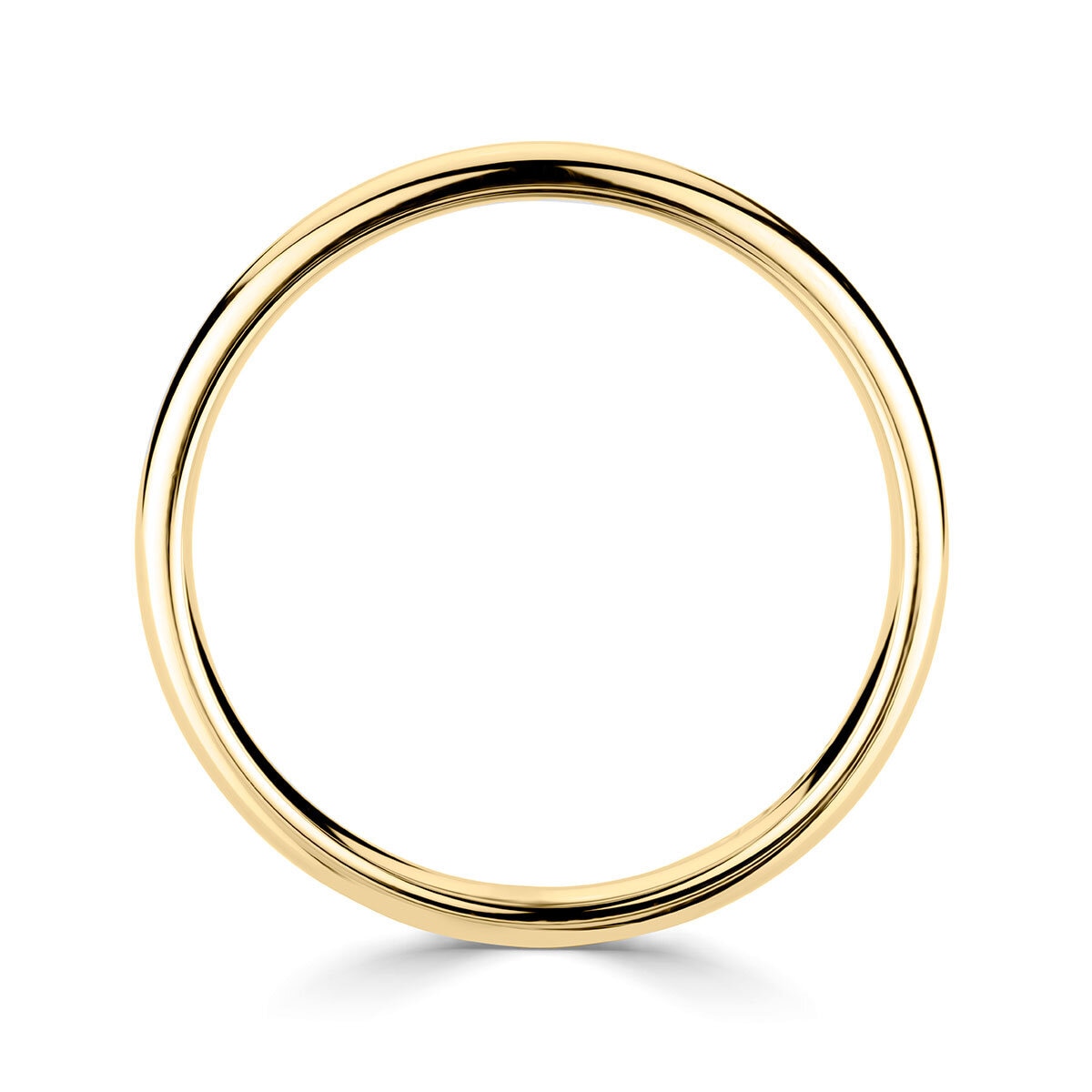 2.0mm Basic Light Court Wedding band. 18ct Yellow Gold