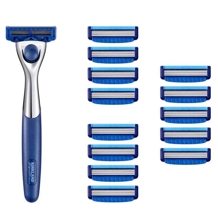 Kirkland Signature Triple Blade Wet Shave Razor with 14 Blades Costco UK