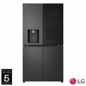 LG InstaView GMK960EV2E Multidoor Smart Fridge Freezer, E Rated in Black