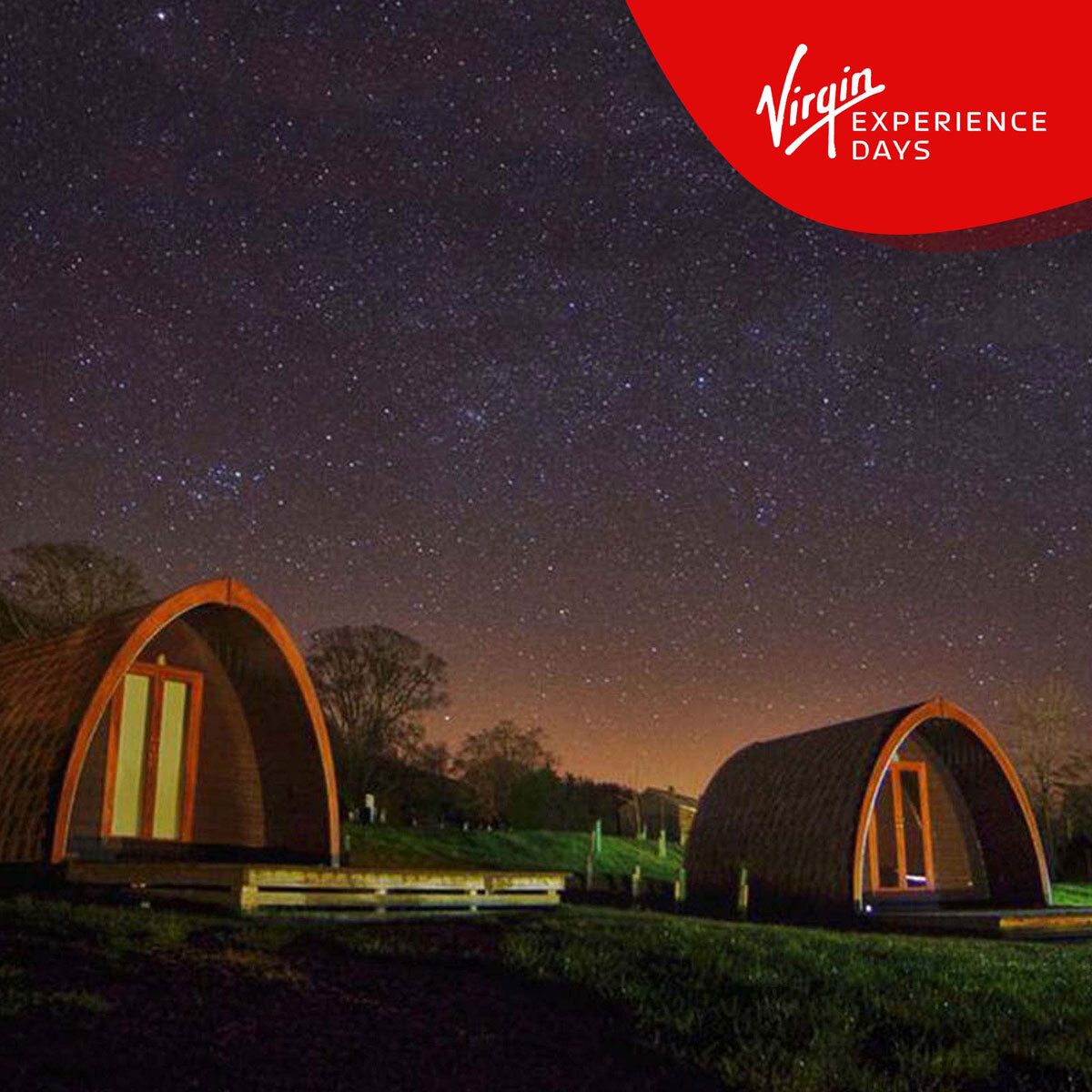 Virgin Experience Days The Quiet Site One Night Eco Camping Pod Break, Lake District