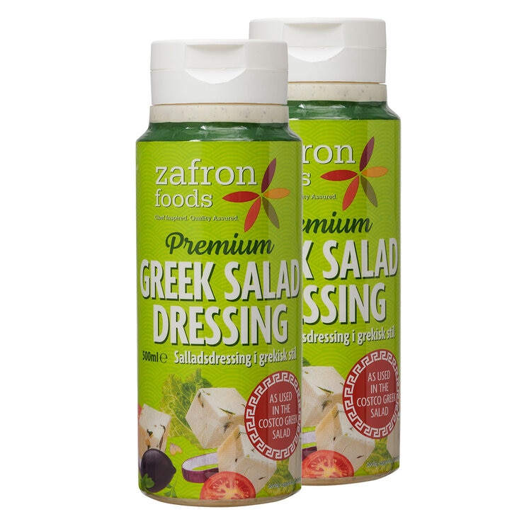 Zafron Foods Greek Salad Dressing, 2 x 500ml Zafron Foods Greek Salad Dressing, 2 x 500ml