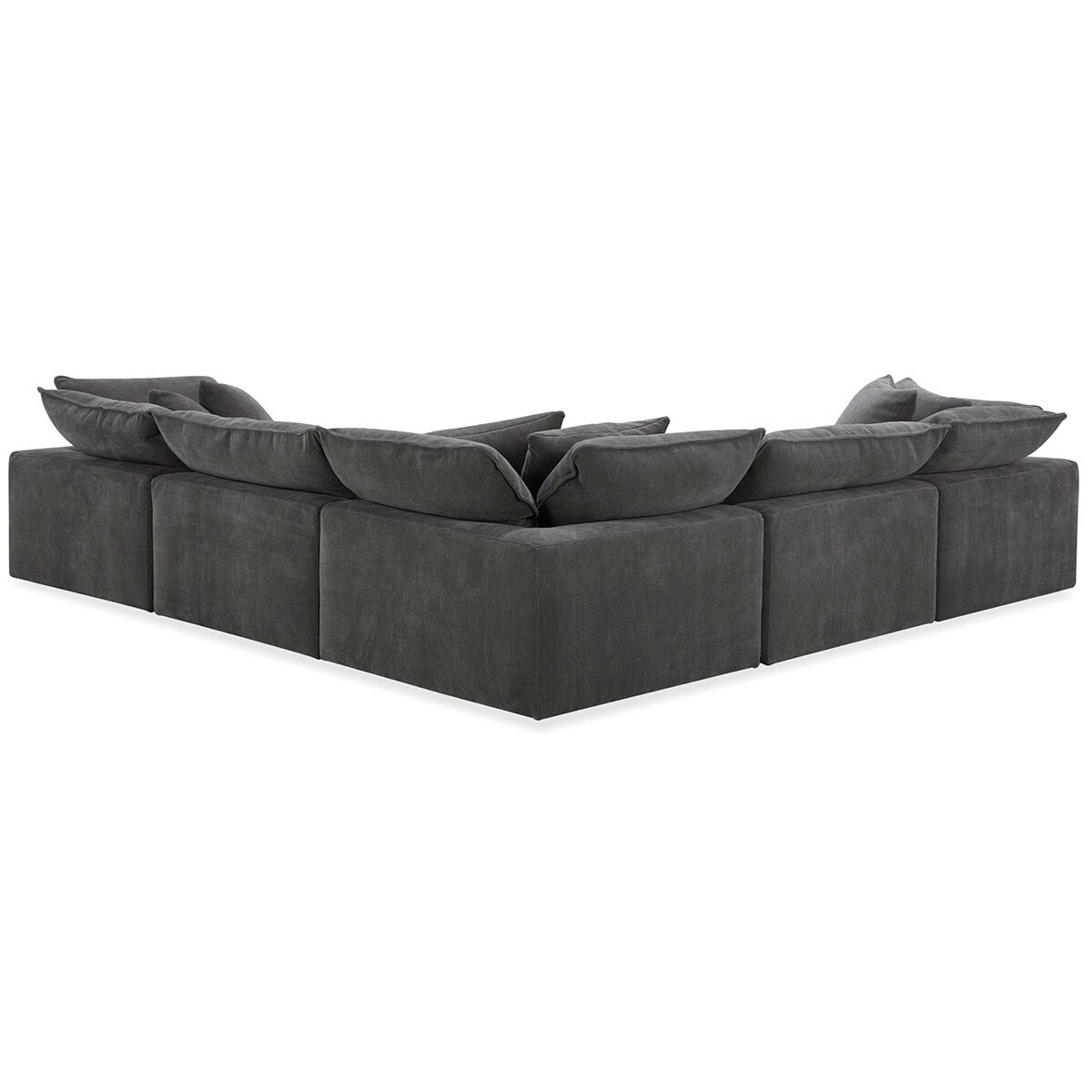 Aiden & Ivy Serene Modular Sofa in Dark Grey