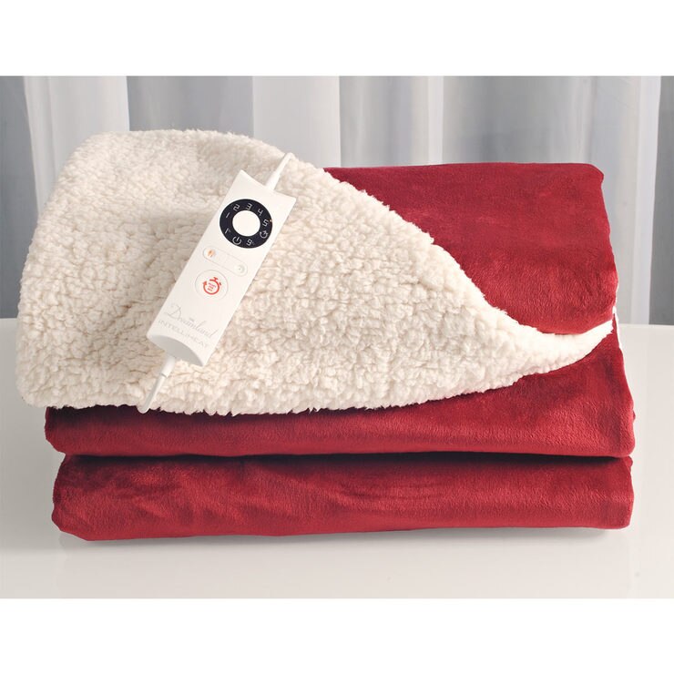 Dreamland Intelliheat Luxury Velvet & Sherpa Heated Overblanket Costco UK