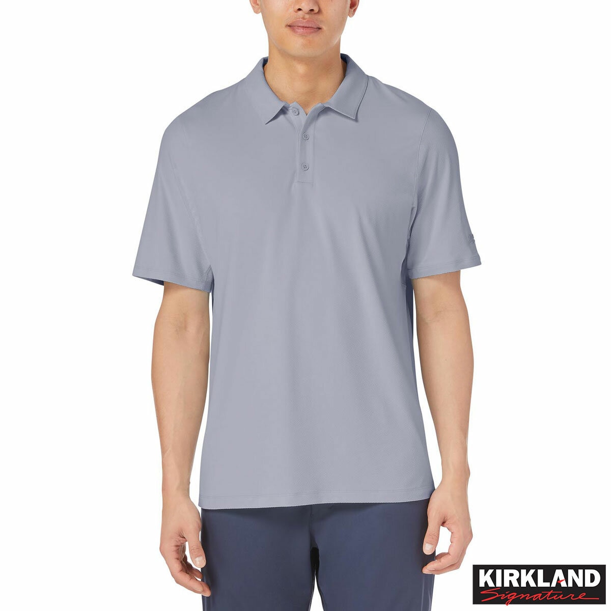 Kirkland Signature Men's Performance Polo in Grey