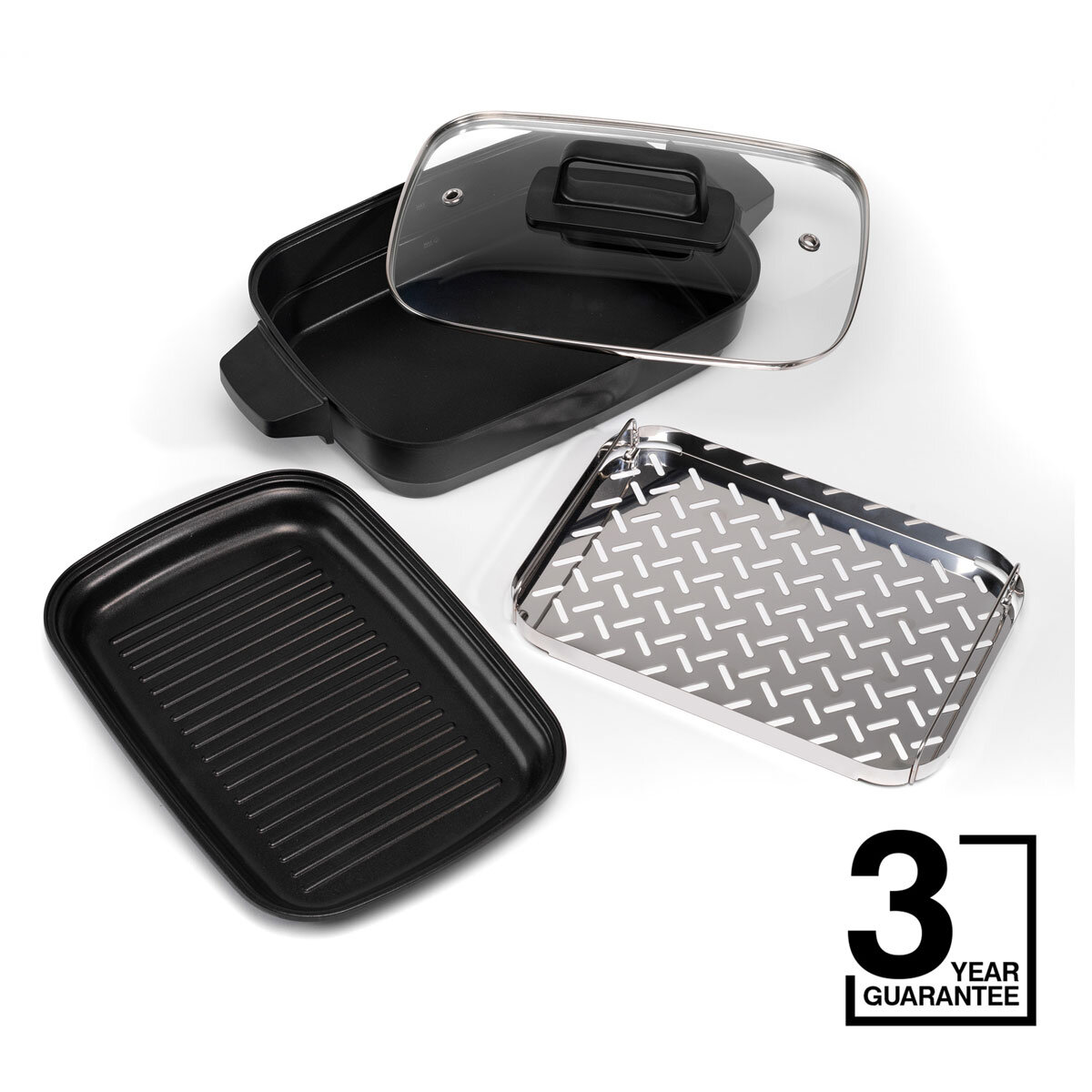 Cuisinart 3 in 1 Grill Cook Steam dishes