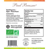 Paul Brassac Organic Sparkling Fruit Juice, 3 x 750ml