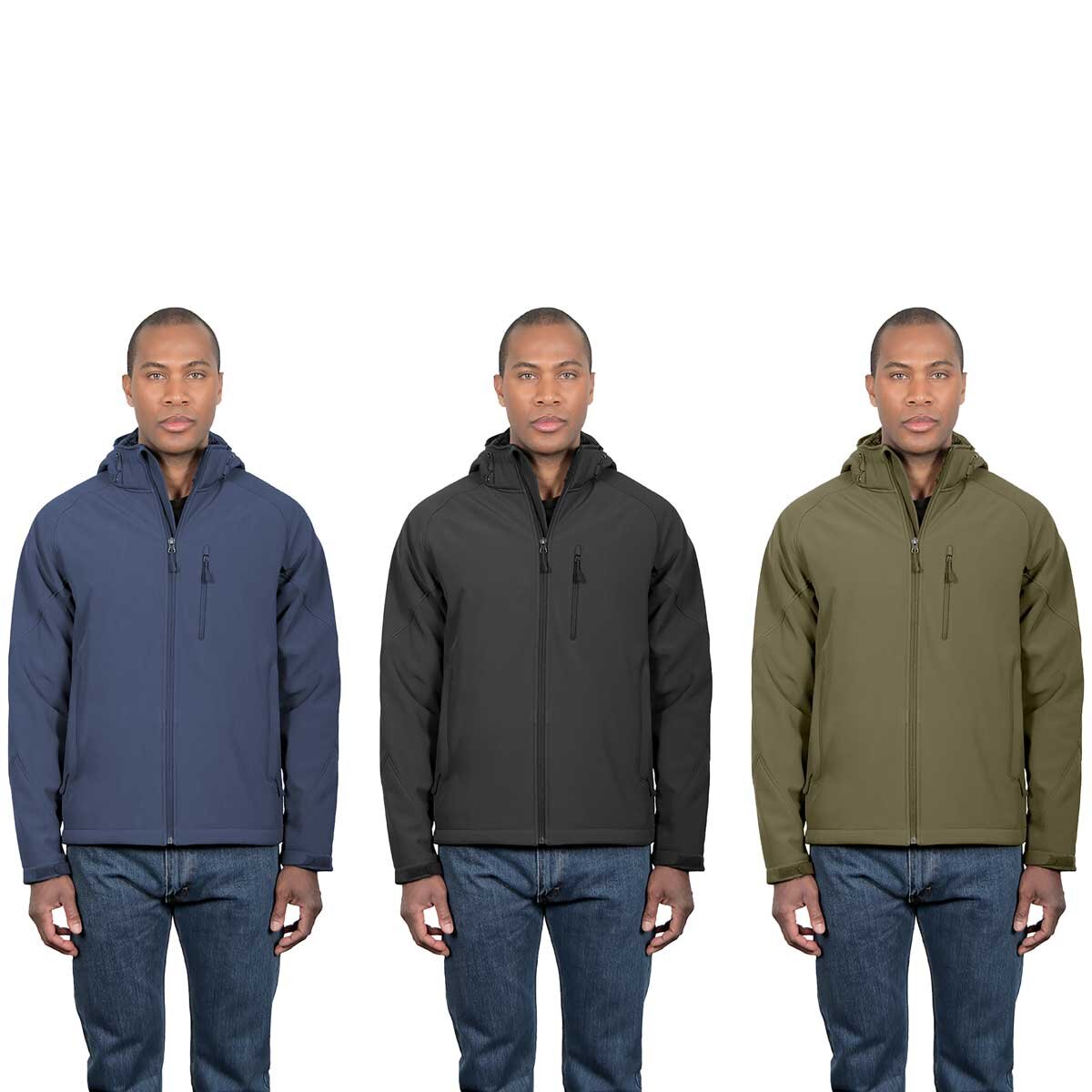 Kirkland Signature Men’s Sherpa Fleece Lined Softshell Jacket