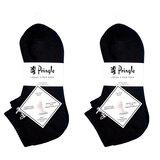 Pringle Women's 2 x 3 Pack Cushioned Sports Socks in Black, Size 4-8