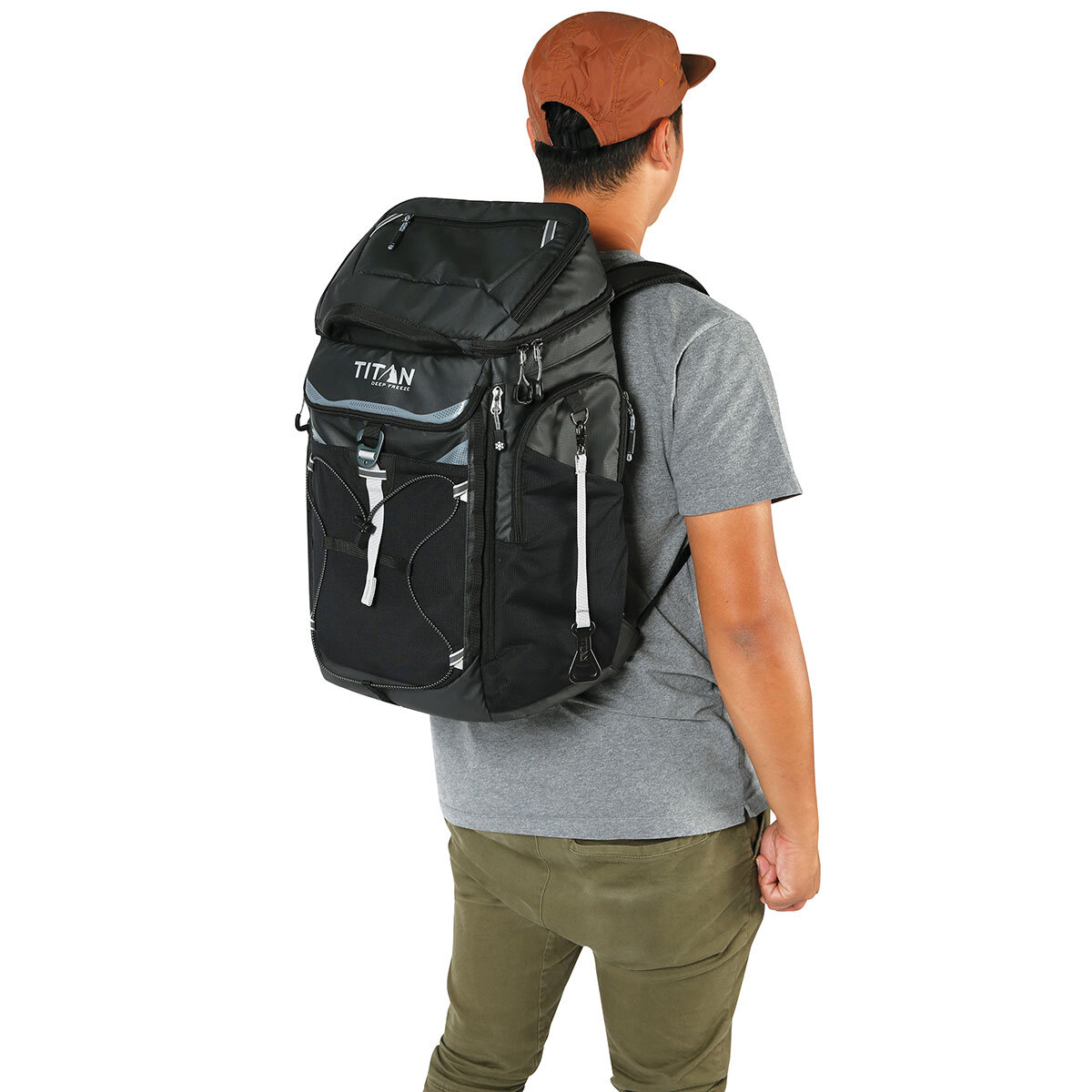 Titan Deep Freeze® 26 Can Backpack Cooler in Black