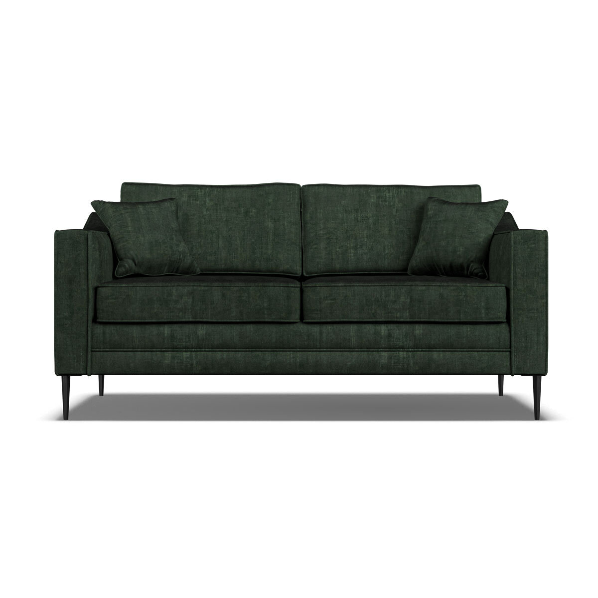 Aspen Velvet Large 2 Seater Sofa, Green