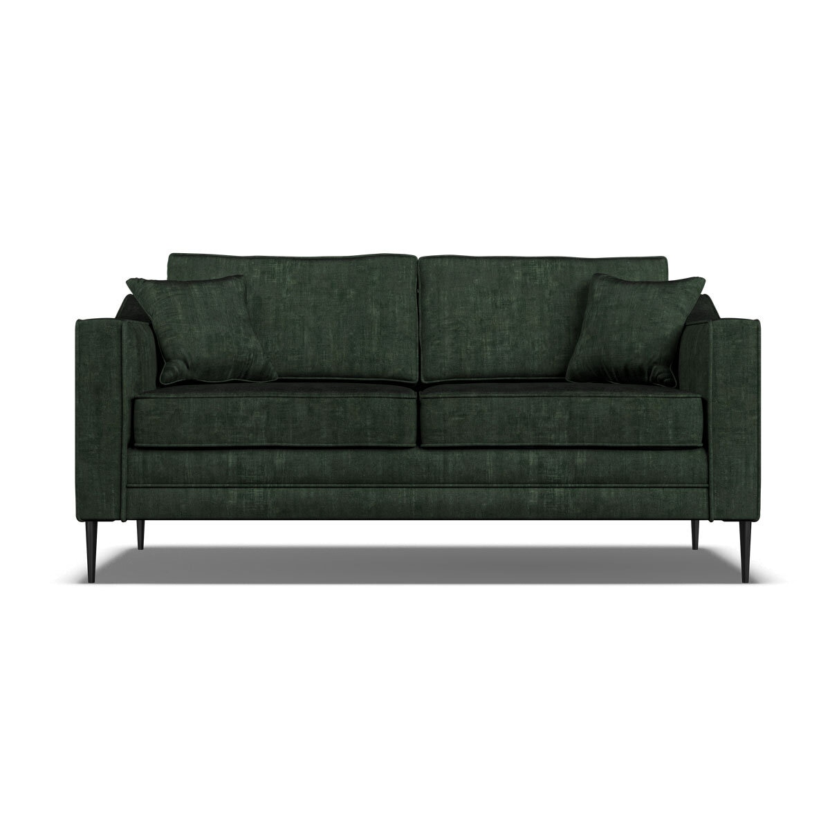 Aspen Velvet Large 2 Seater Sofa, Green