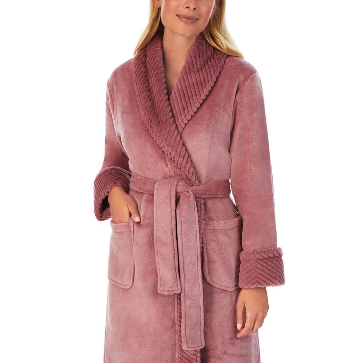 Carole Hochman Women's Plush Robe in Rose