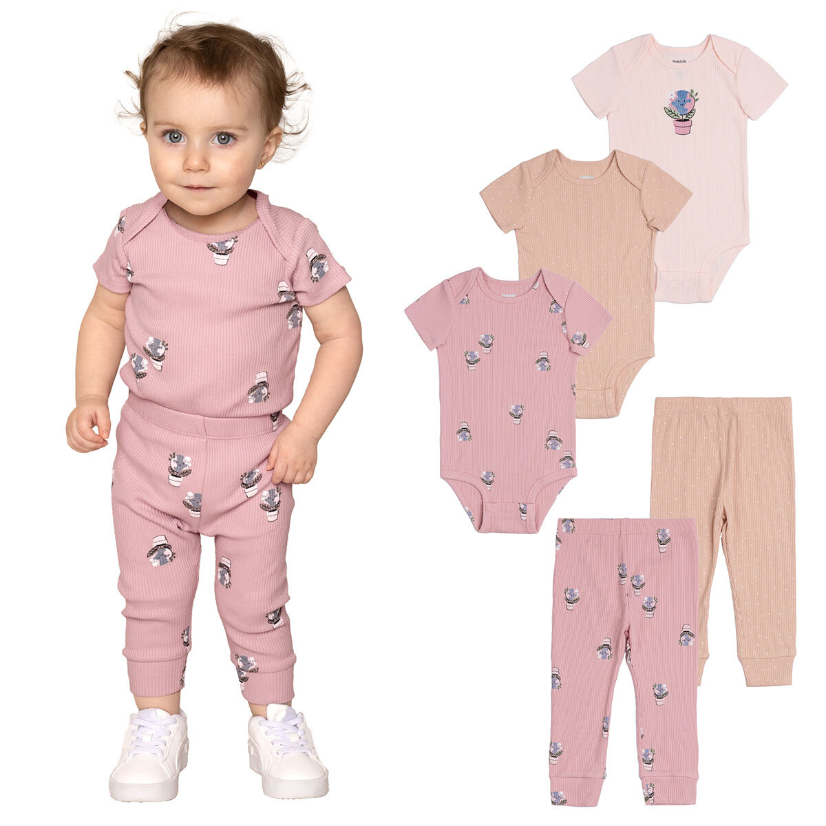 Pekkle 5 Piece Starter Set in Pink