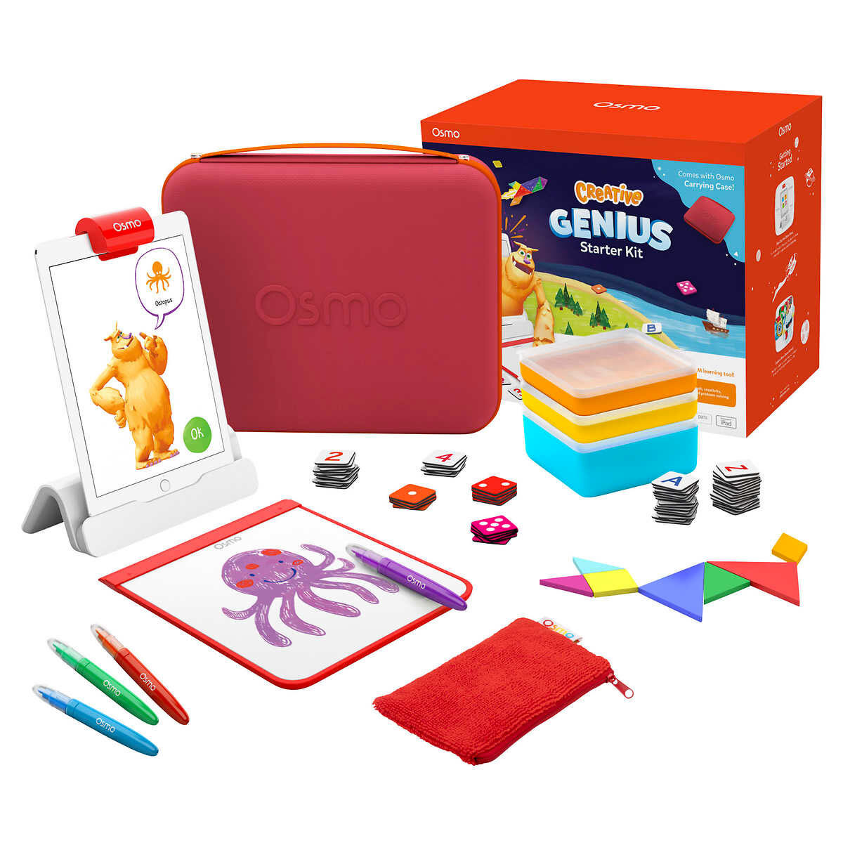 Osmo Creative Genius Starter Kit And Carrying Case Bundle (4+ Years)