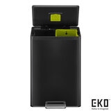 EKO ecocasa II bin in matt black