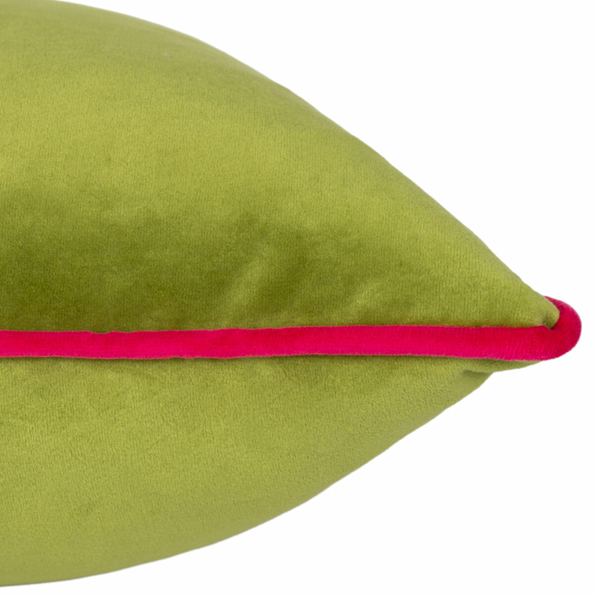 Furn Meridian Green Velvet Feather Fill Cushion, 55 x 55 cm