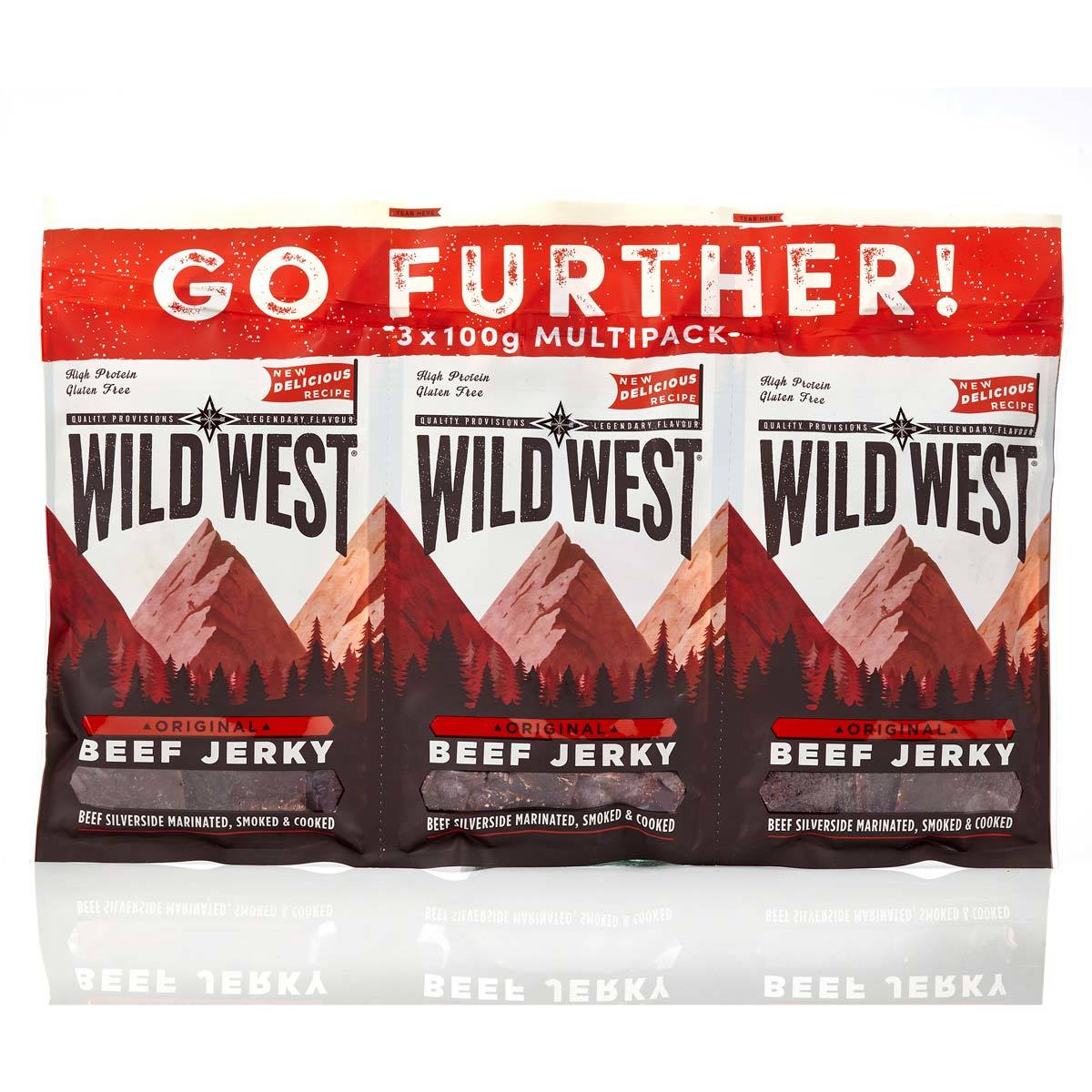 Wild West Beef Jerky one triple pack