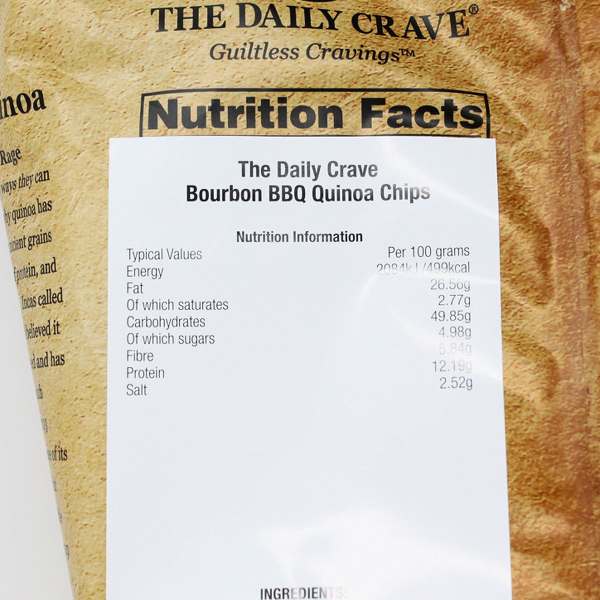The Daily Crave Bourbon BBQ Quinoa Chips, 510g Costco UK