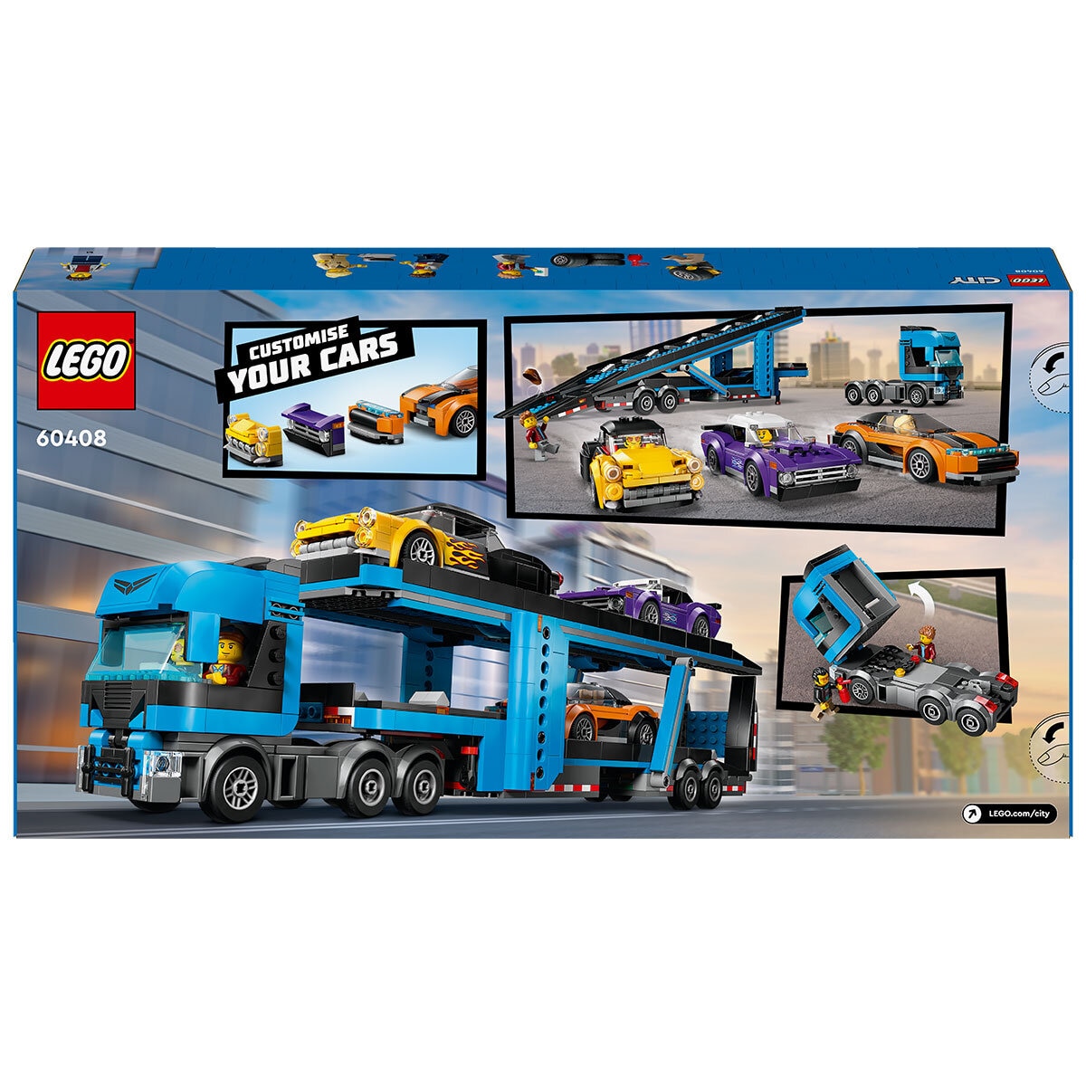 LEGO City Car Transporter Truck with Sports Car Model 6