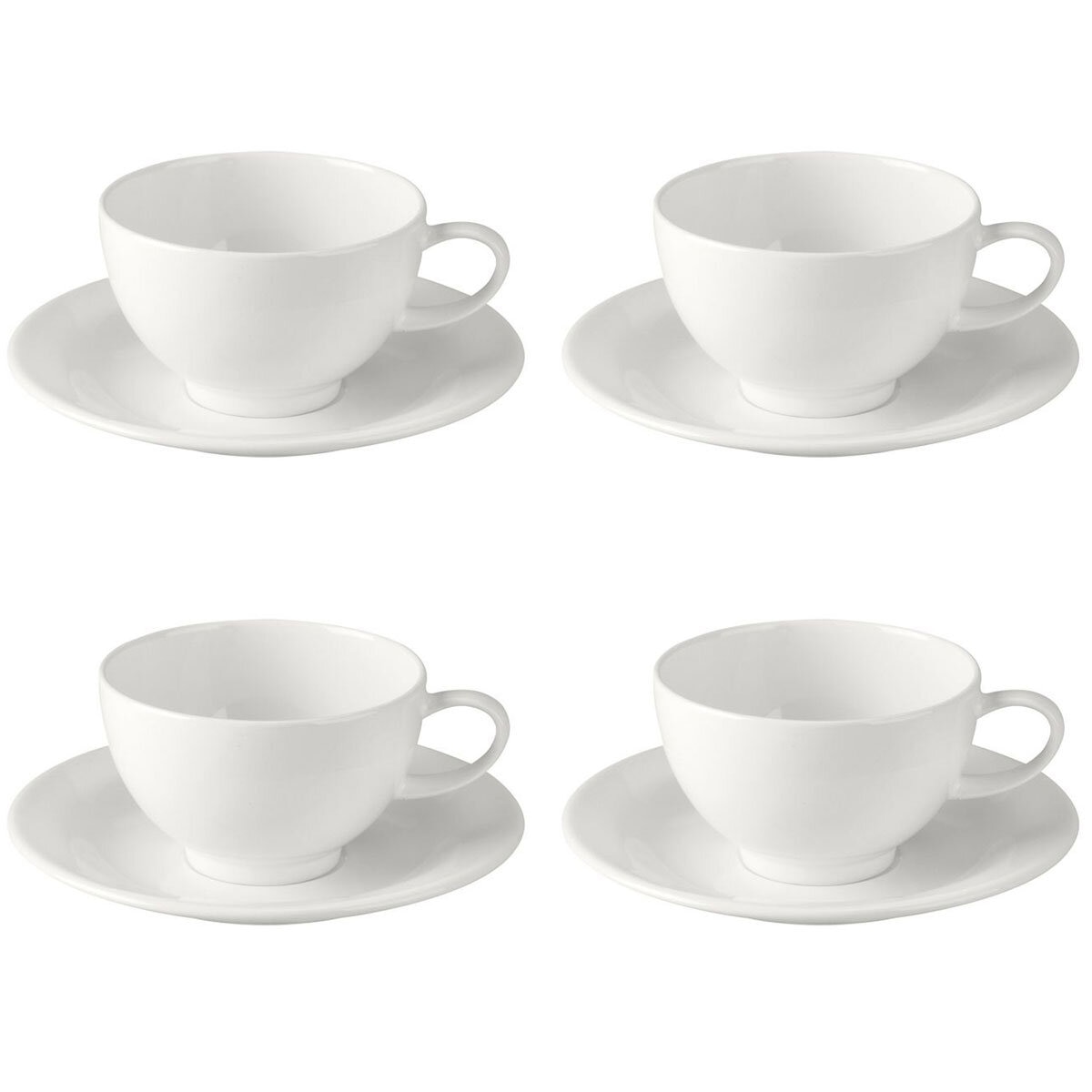 Portmeirion Soho Teacups & Saucers Set & Tea pot