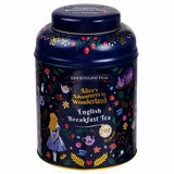 New English Teas Alice in Wonderland Tea Caddy, 240 Breakfast Tea Bags