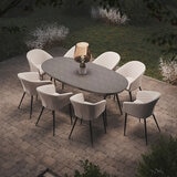 Maze Ambition 9pc oval dining set