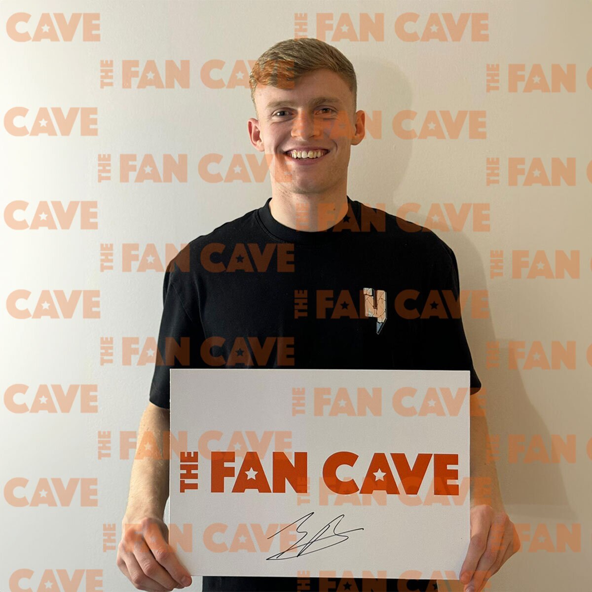 Jarred Branthwaite Signed Framed Everton Football Shirt in 2 Options: White or Black Mount