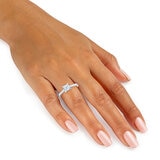 1.00ct Asscher Cut Diamond Solitaire Ring, Platinum
