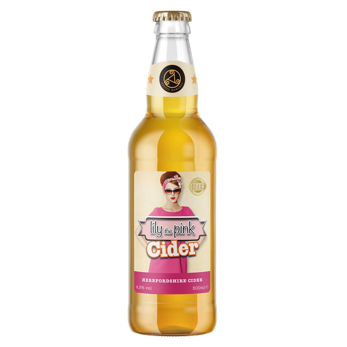 Celtic Marches Lily the Pink Cider, 12 x 500ml