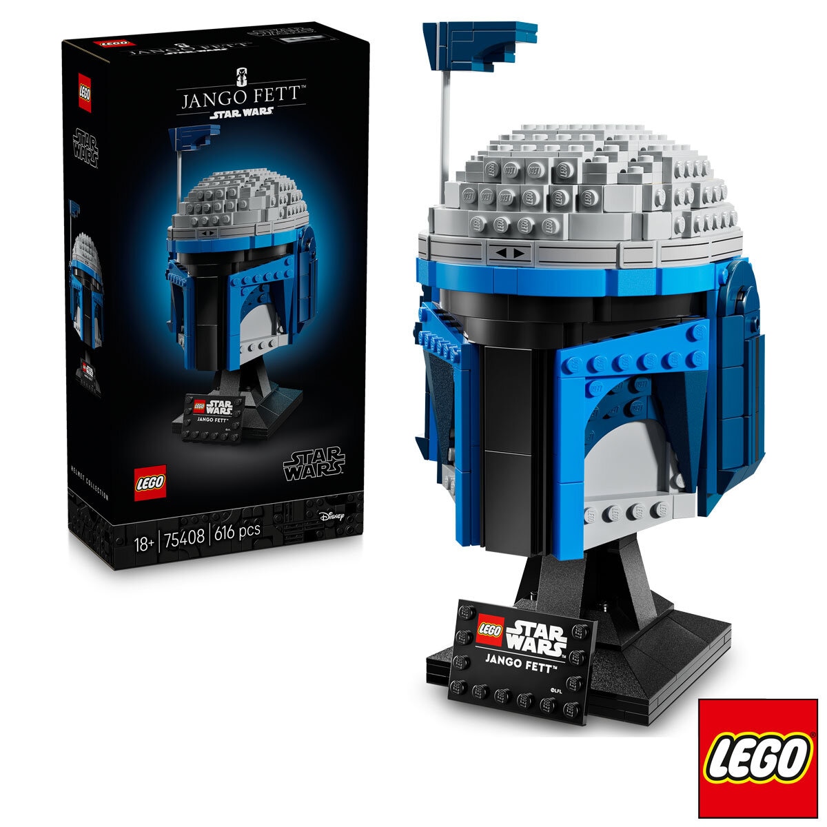 LEGO Star Wars Jango Fett™ Helmet - Model 75408 (18+ Years)