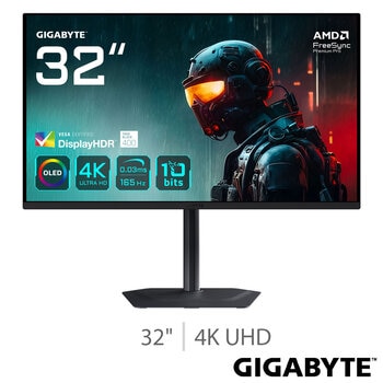 Gigabyte 32 Inch 4K Ultra HD 165Hz OLED Gaming Monitor, MO32U