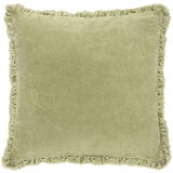 Furn Bertie Velvet Feather Fill Cushion 2 Pack in Sage, 45 x 45 cm